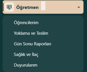 Öğretmen çalışma alanları